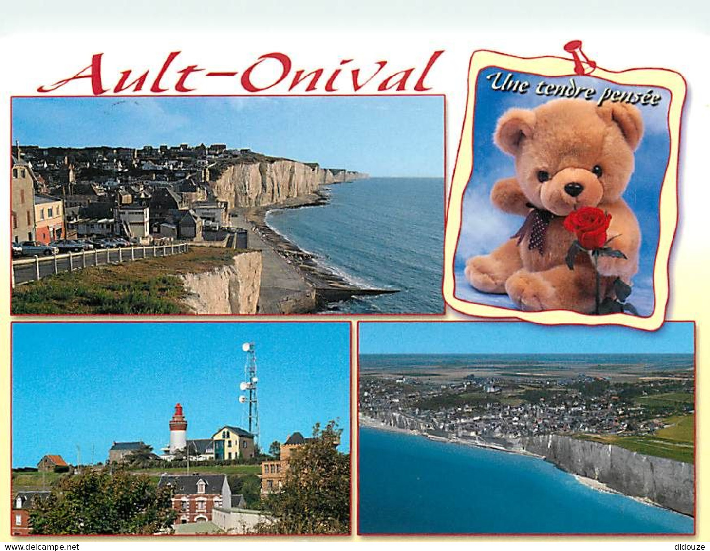 80 - Ault - Onival - Multivues - Ours En Peluche - Falaises - CPM - Voir Scans Recto-Verso - La Mothe Achard