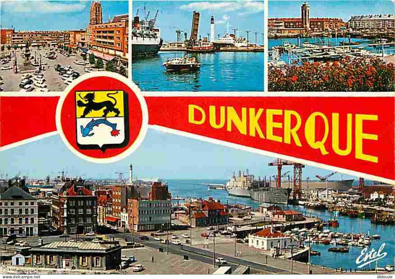 59 - Dunkerque - Multivues - Bateaux - Automobiles - Blasons - CPM - Voir Scans Recto-Verso - Dunkerque