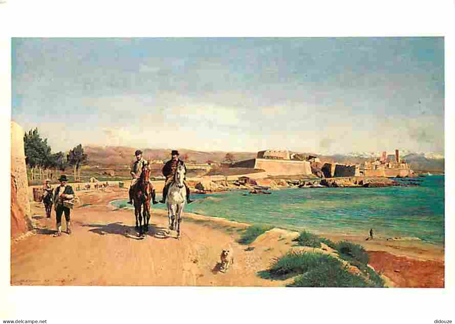 Art - Peinture - Ernest Meissonier - Antibes - La Promenade à Cheval - Chevaux - CPM - Voir Scans Recto-Verso - Paintings