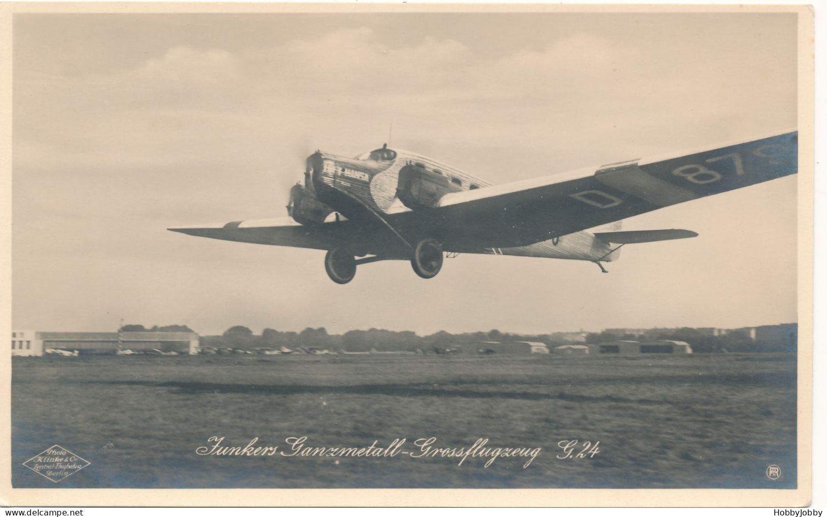 Photograph: Junker Ganzmetall Grossflugzeug G. 24 In PERFECTER ZUSTAND - Ungebraucht - 1919-1938: Entre Guerres