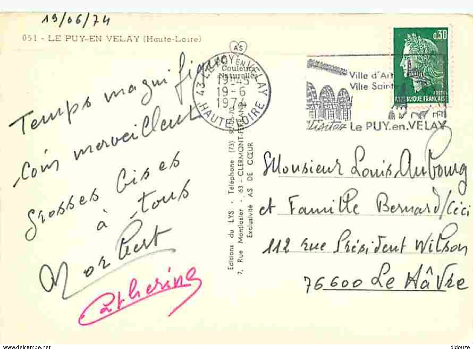 43 - Le Puy En Velay - Multivues - Blasons - Flamme Postale - CPM - Voir Scans Recto-Verso - Le Puy En Velay