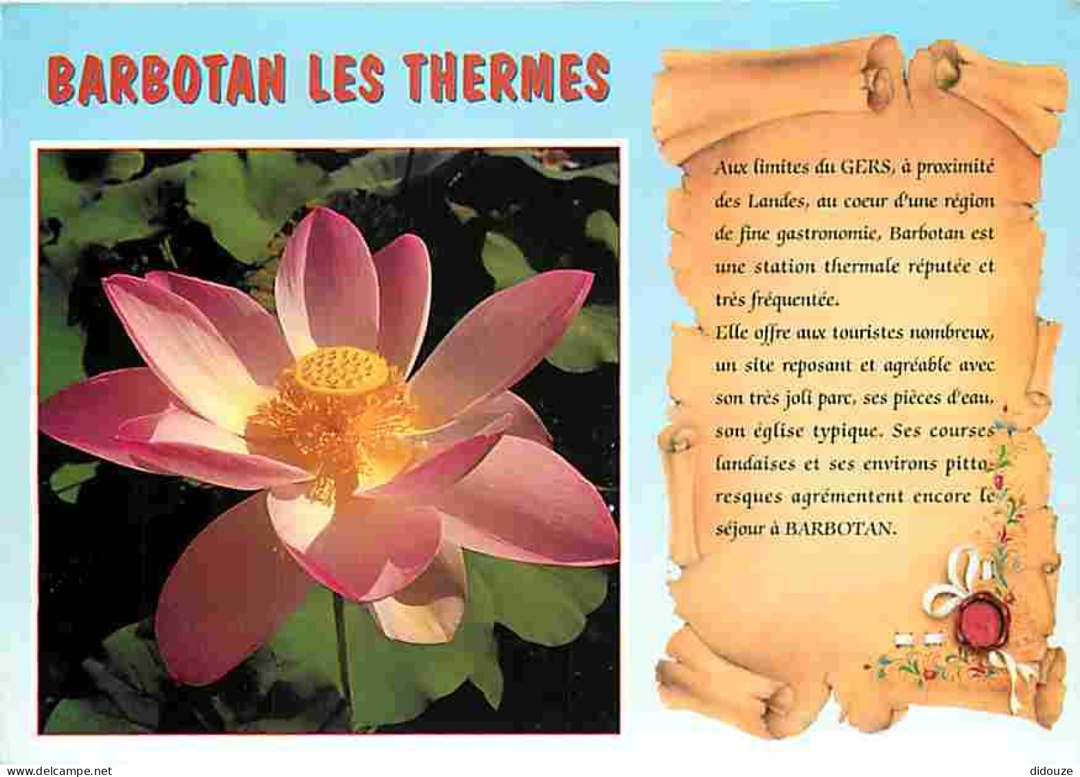 32 - Barbotan Les Thermes - Les Lotus - Fleurs - CPM - Voir Scans Recto-Verso - Barbotan