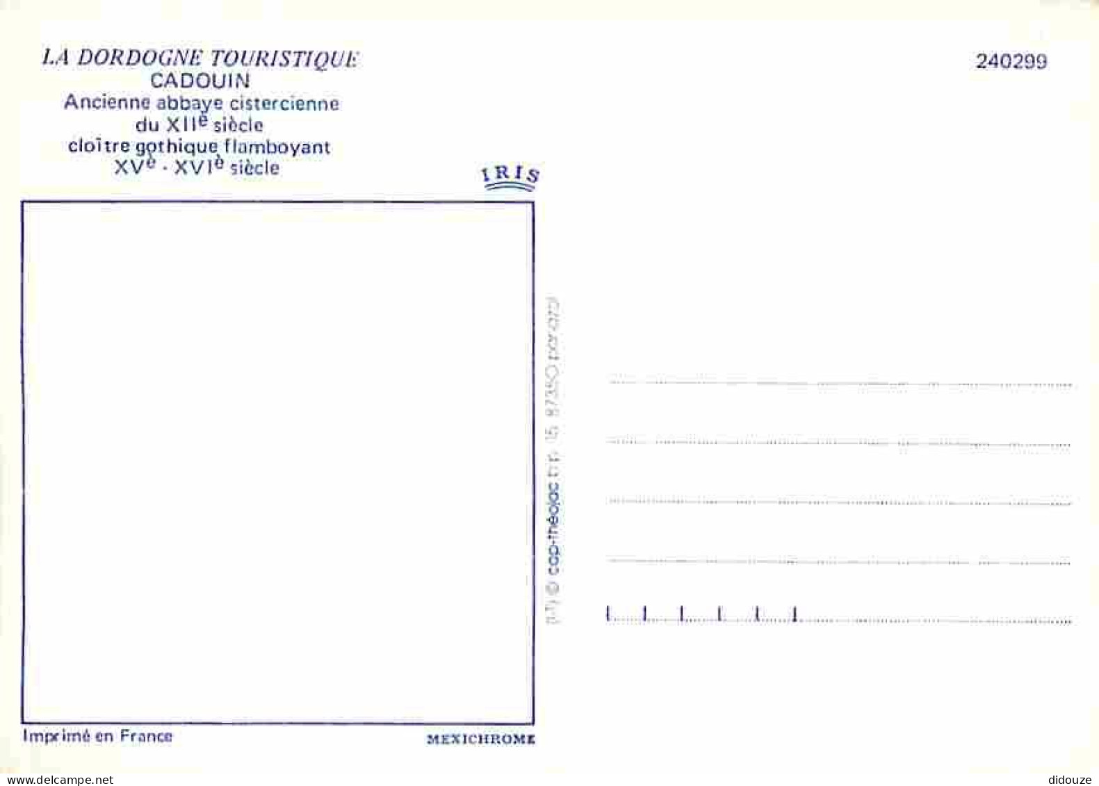 24 - Cadouin - L'Abbaye - Le Cloitre - CPM - Voir Scans Recto-Verso - Other & Unclassified