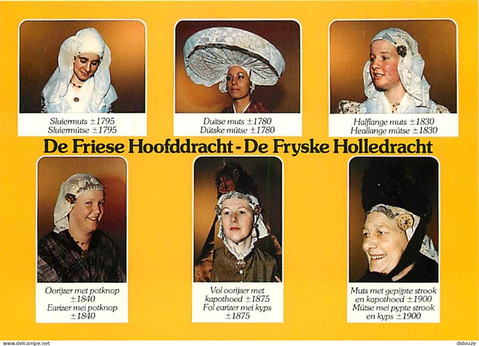 Pays-Bas - Nederland - De Friese Hoofddracht-De Fryske Holledracht - Folklore - Coiffes - CPM - Voir Scans Recto-Verso - Autres & Non Classés