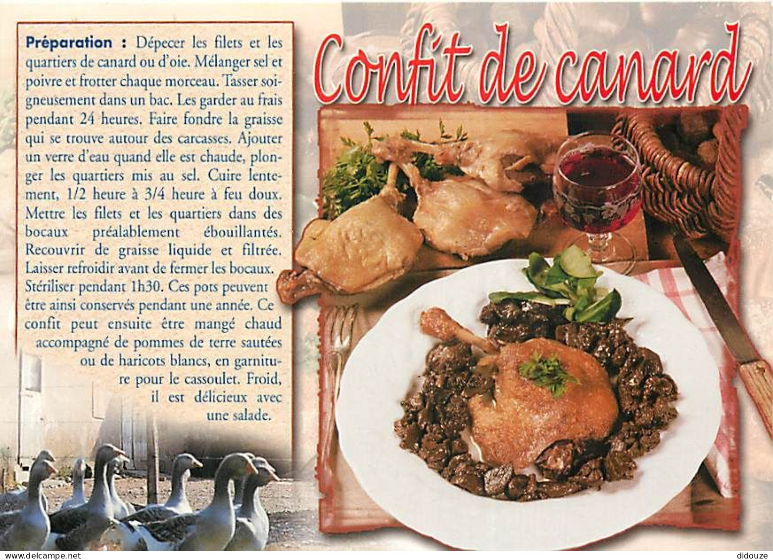 Recettes De Cuisine - Gastronomie - CPM - Voir Scans Recto-Verso - Recettes (cuisine)