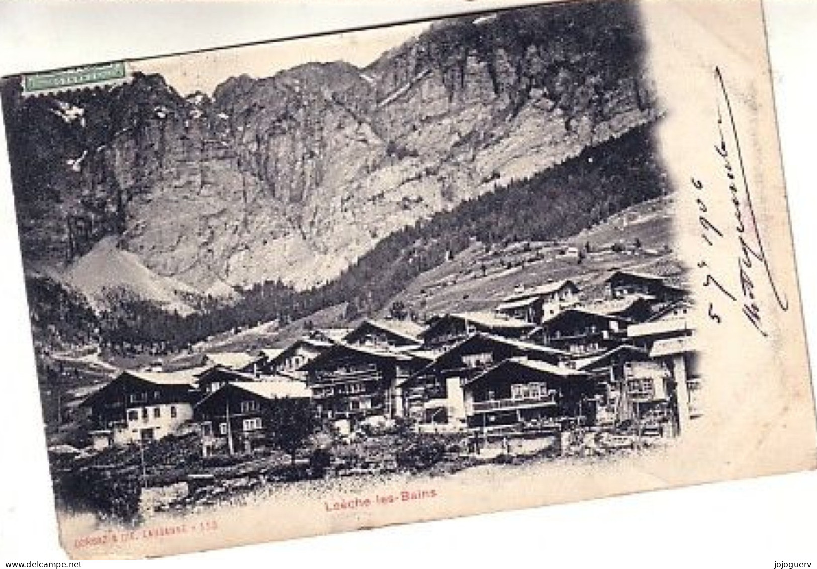 Loèche Les Bains ; éditeur Corbaz Lausanne , Timbrée En 1906 - Loèche