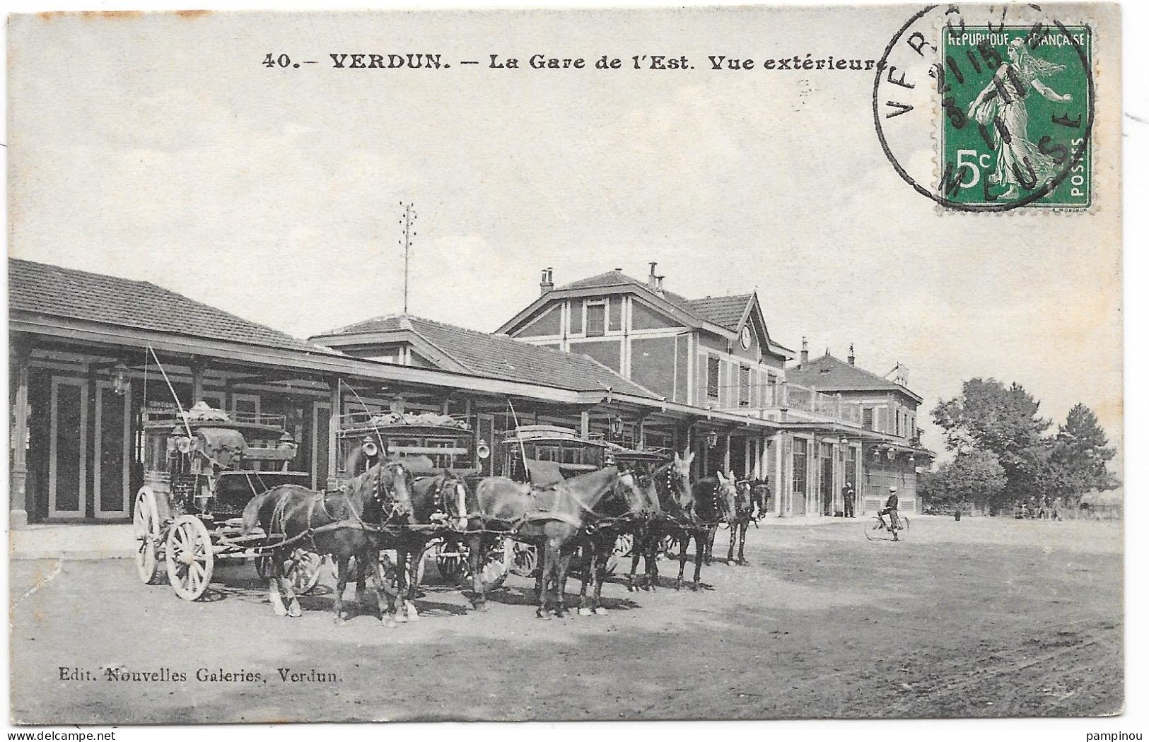 55 VERDUN - Gare De L'Est - Extérieur - Attelages - Verdun