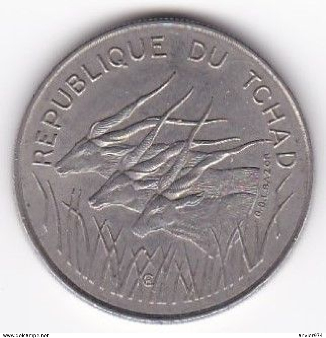 République Du Tchad 100 Francs 1971, En Nickel , KM# 2 - Tschad