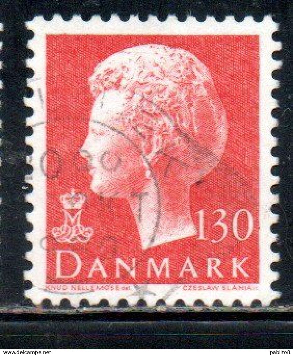 DANEMARK DANMARK DENMARK DANIMARCA 1979 1982 QUEEN MARGRETHE 130o USED USATO OBLITERE' - Oblitérés