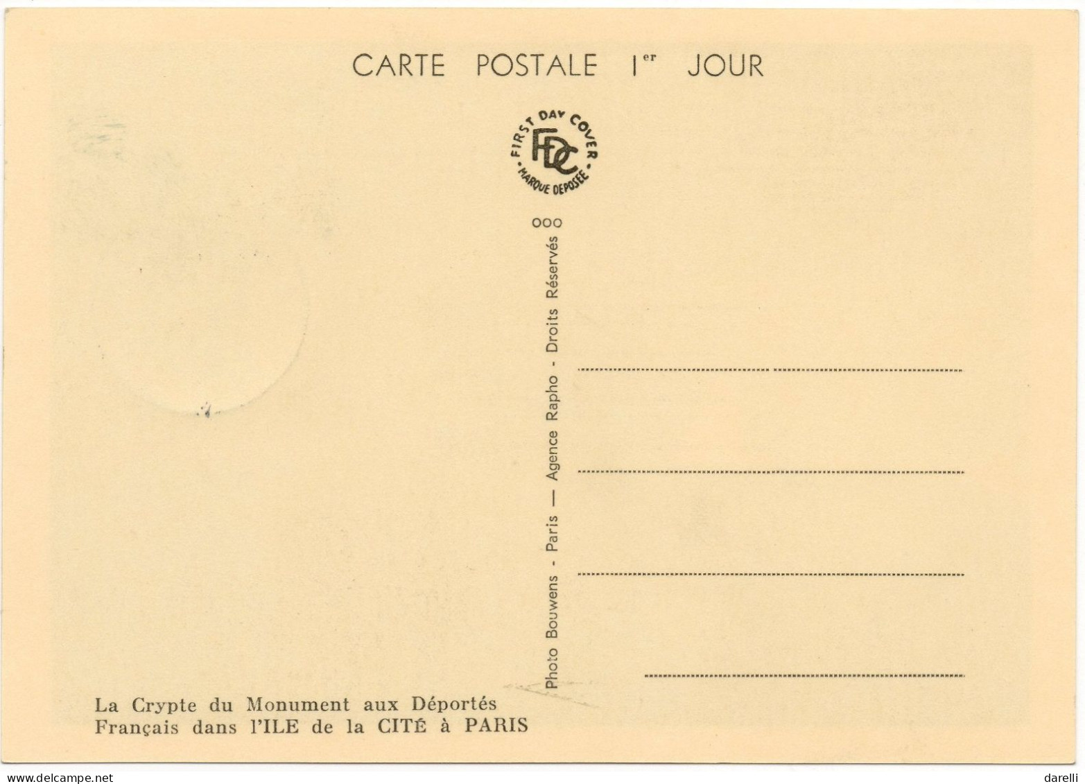 Carte Maximum 1963 - A La Mémoire Des Déportés YT 1381 - Paris - 1960-1969