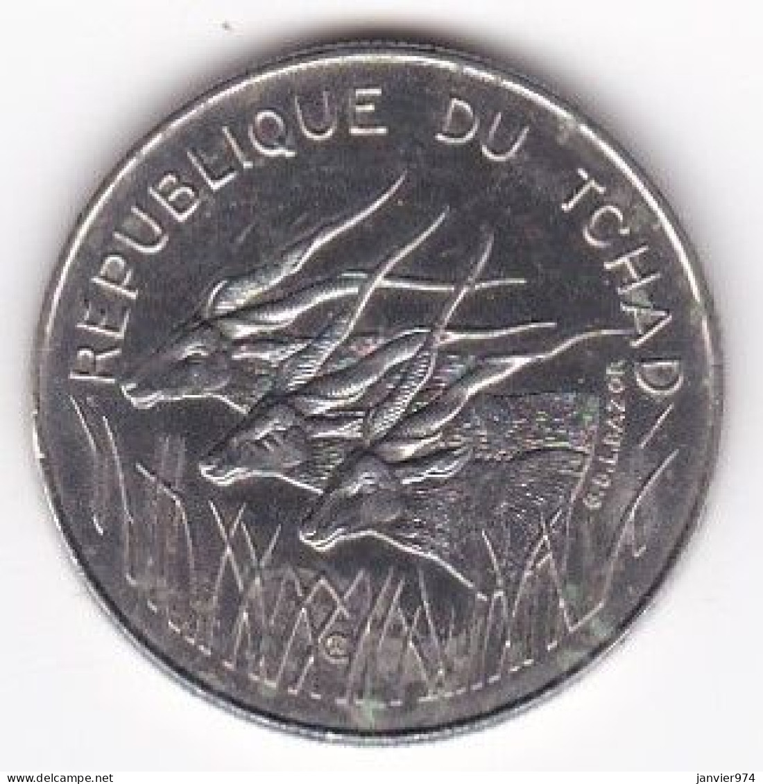 République Du Tchad 100 Francs 1971, En Nickel , KM# 2 - Chad