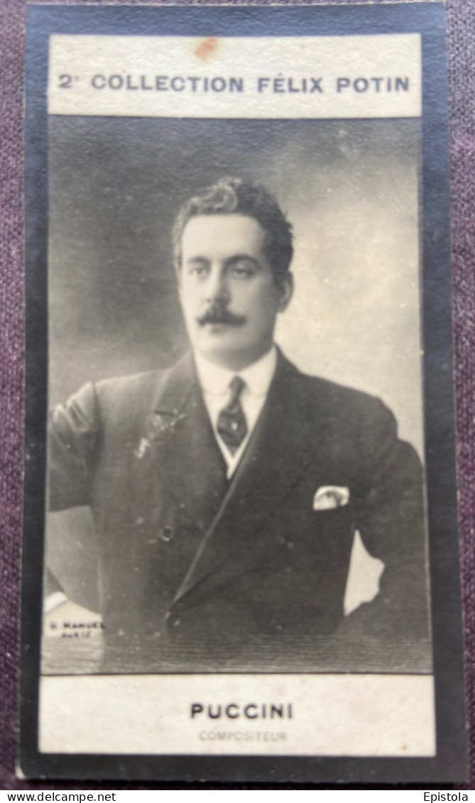 ► Giacomo Puccini (Pucini Compositeur) Buste RARE (Compositore Maggioro Operisto )    Collection Photo Felix POTIN 1908 - Félix Potin