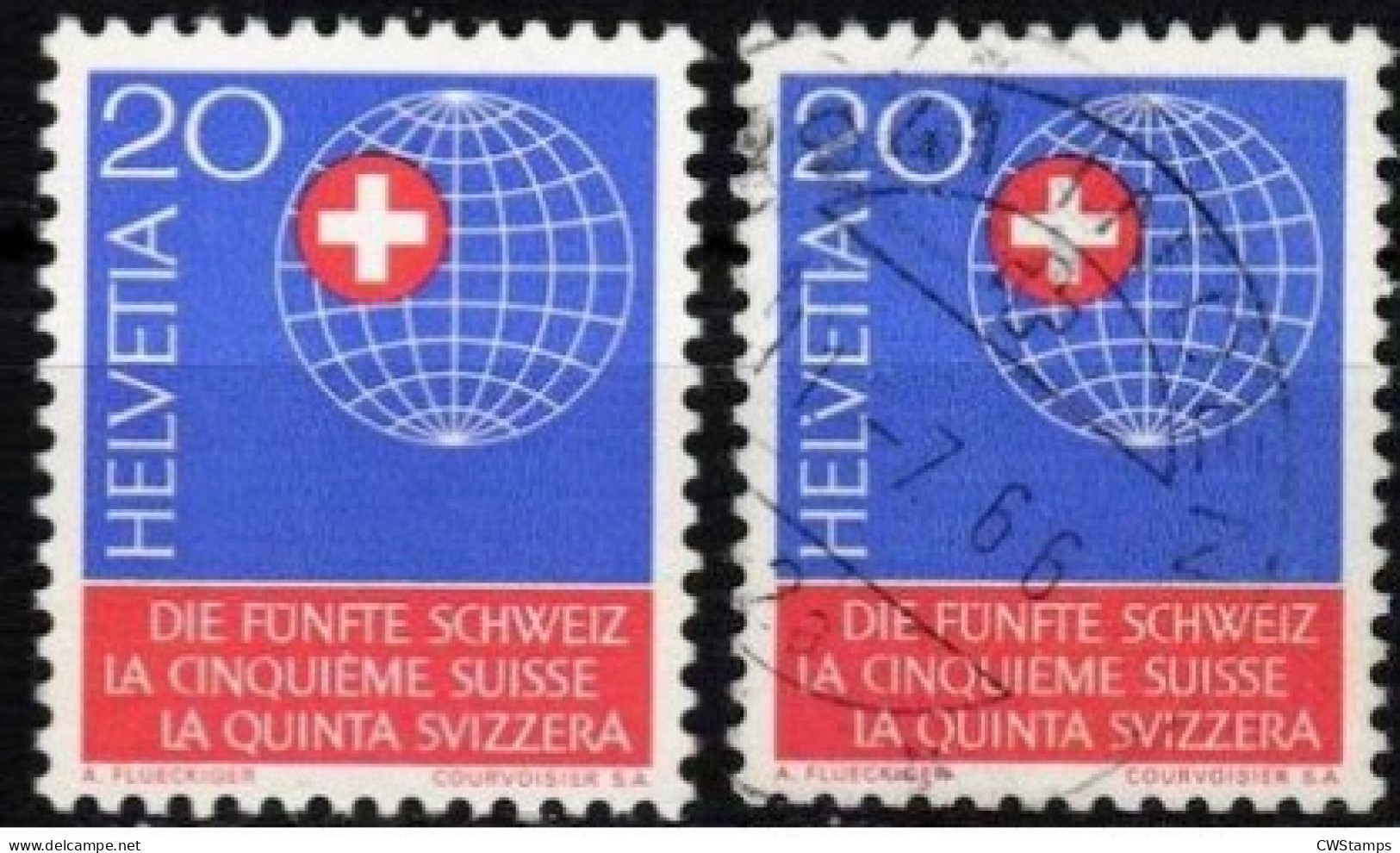 .. Zwitserland  1966  Mi 841  Used + MNH - Oblitérés