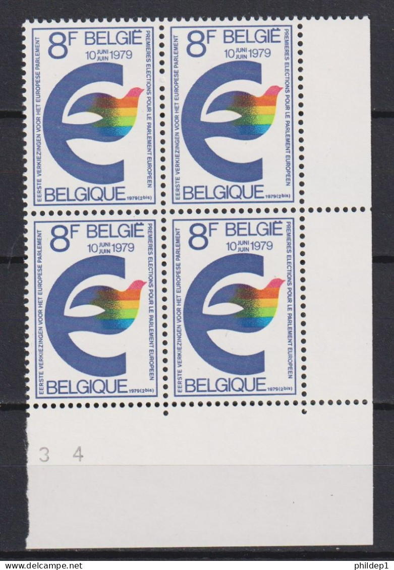 Belgique: COB N° 1924 En Bloc De 4 **, MNH, Neuf(s). TB !!! - Unused Stamps