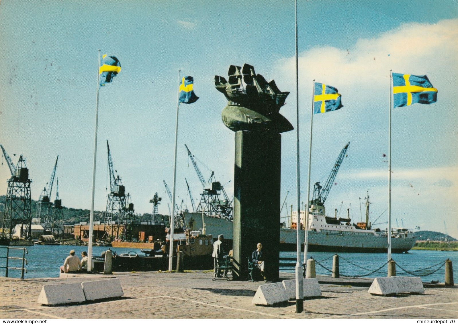 Suède Göteborg Stenpiren Med Monumentet Calmare Nyckel - Sweden