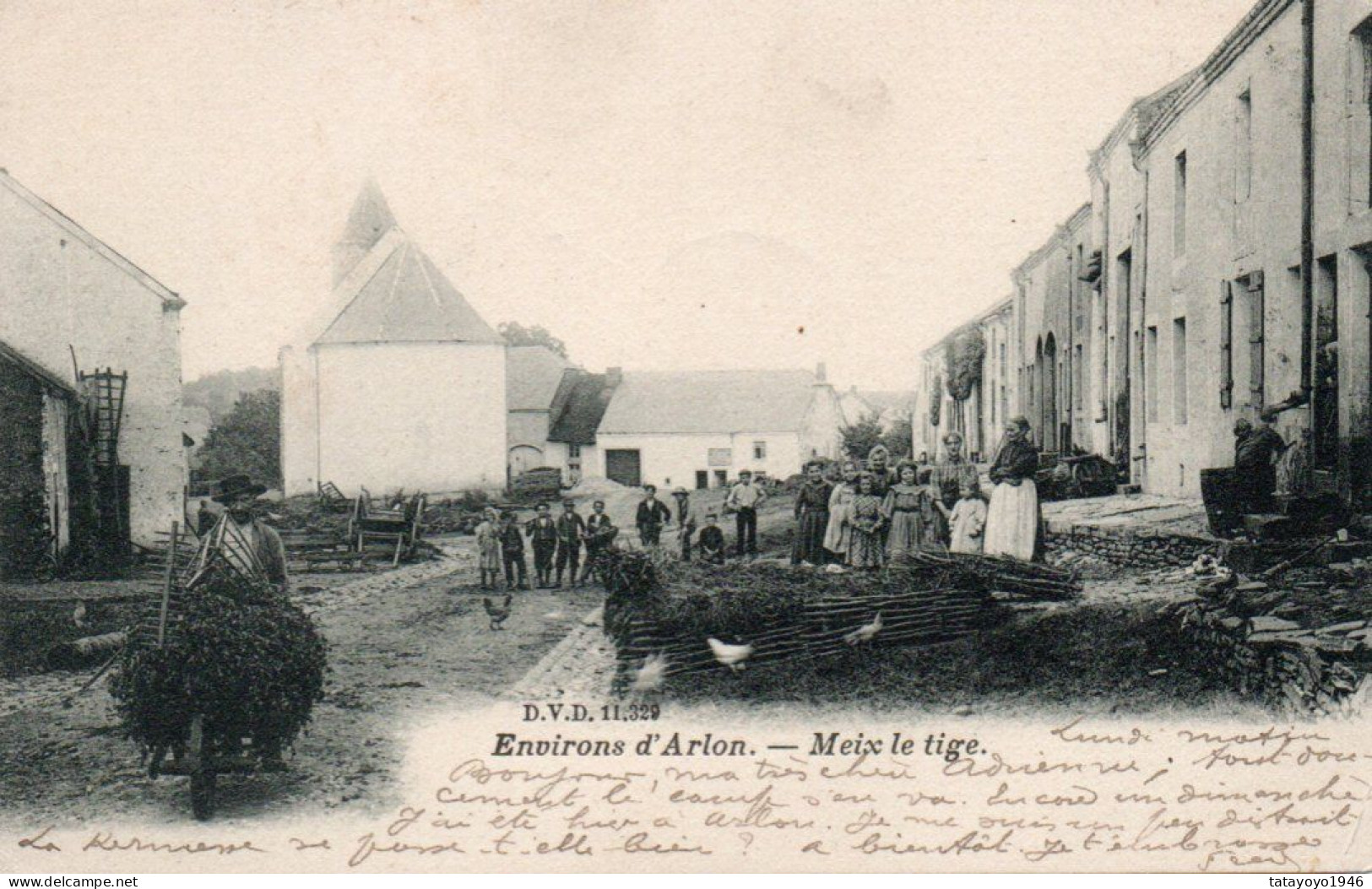 Meix-le-tige  Environs D'Arlon Très Animée Voyagé En 1905 - Saint-Leger