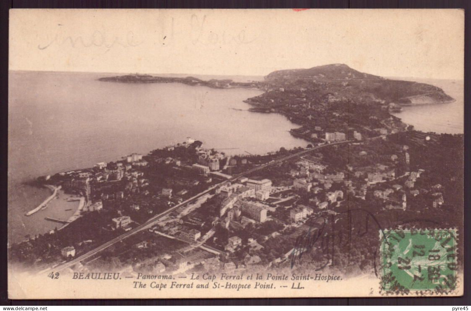 BEAULIEU PANORAMA LE CAP FERRAT ET LA POINTE SAINT HOSPICE 06 - Beaulieu-sur-Mer