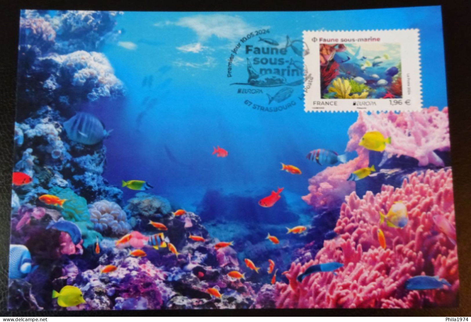 France 2024 Carte Postale 1er Jour   " FAUNE SOUS-MARINE " - 2020-…