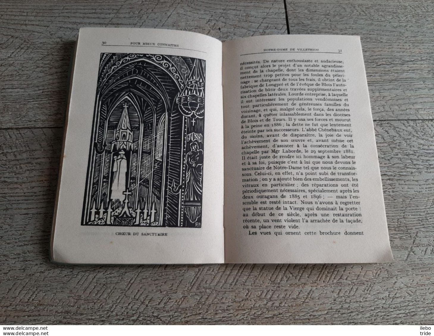 41 Pour Mieux Connaître Notre Dame De Villethiou Bois Originaux De Brudieux 1941 Cantique Carte Religieuse Chapelle - Toeristische Brochures