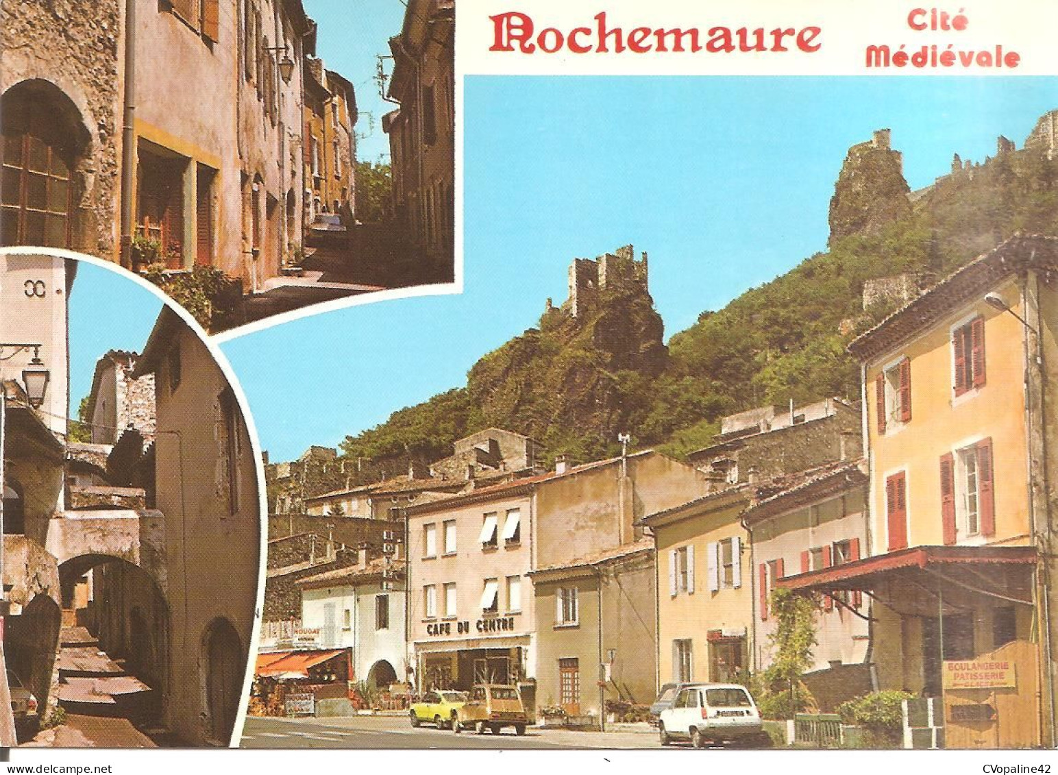 ROCHEMAURE (07) Cité Médiévale - 3 Vues  CPSM GF - Rochemaure