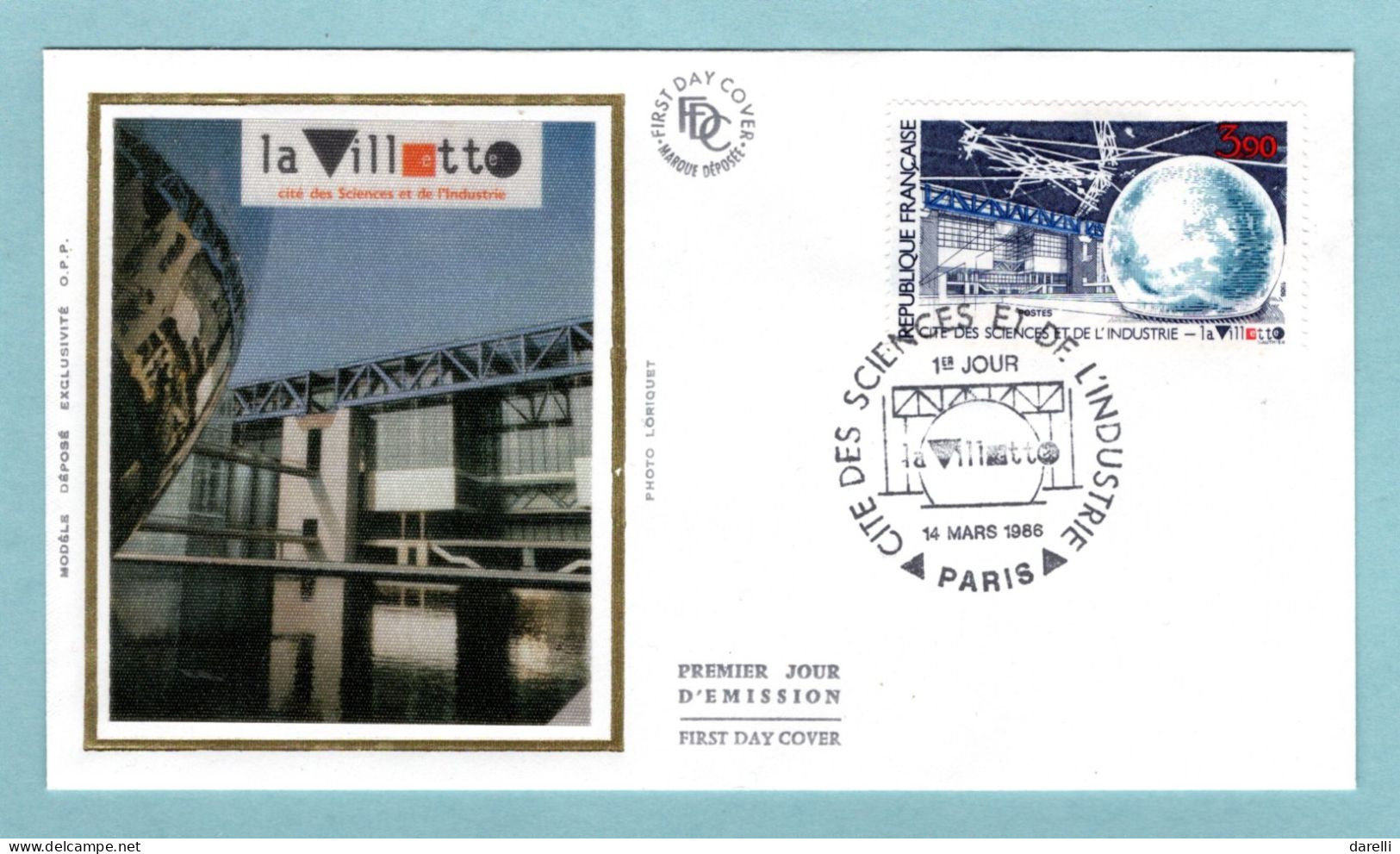 FDC France 1986 - La Villette, Cité Des Sciences Et De L'Industrie - YT 2409 - Paris (soie) - 1980-1989