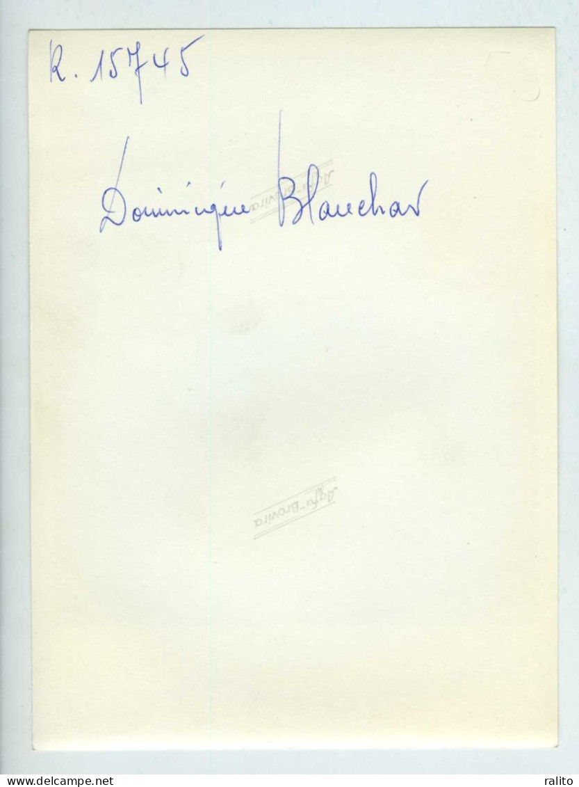 DOMINIQUE BLANCHAR Vers 1955 Actrice Comédienne Théâtre Photo 14,2 X 11,9 Cm - Célébrités