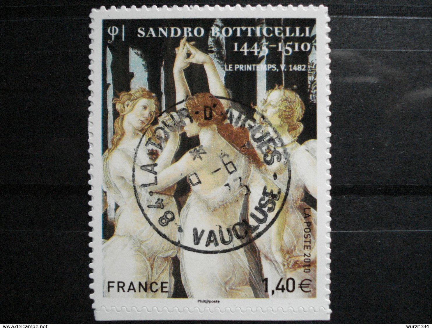 509  Sandro Botticelli  Oblitéré Avec Cachet Rond ****** Année 2010 - Used Stamps