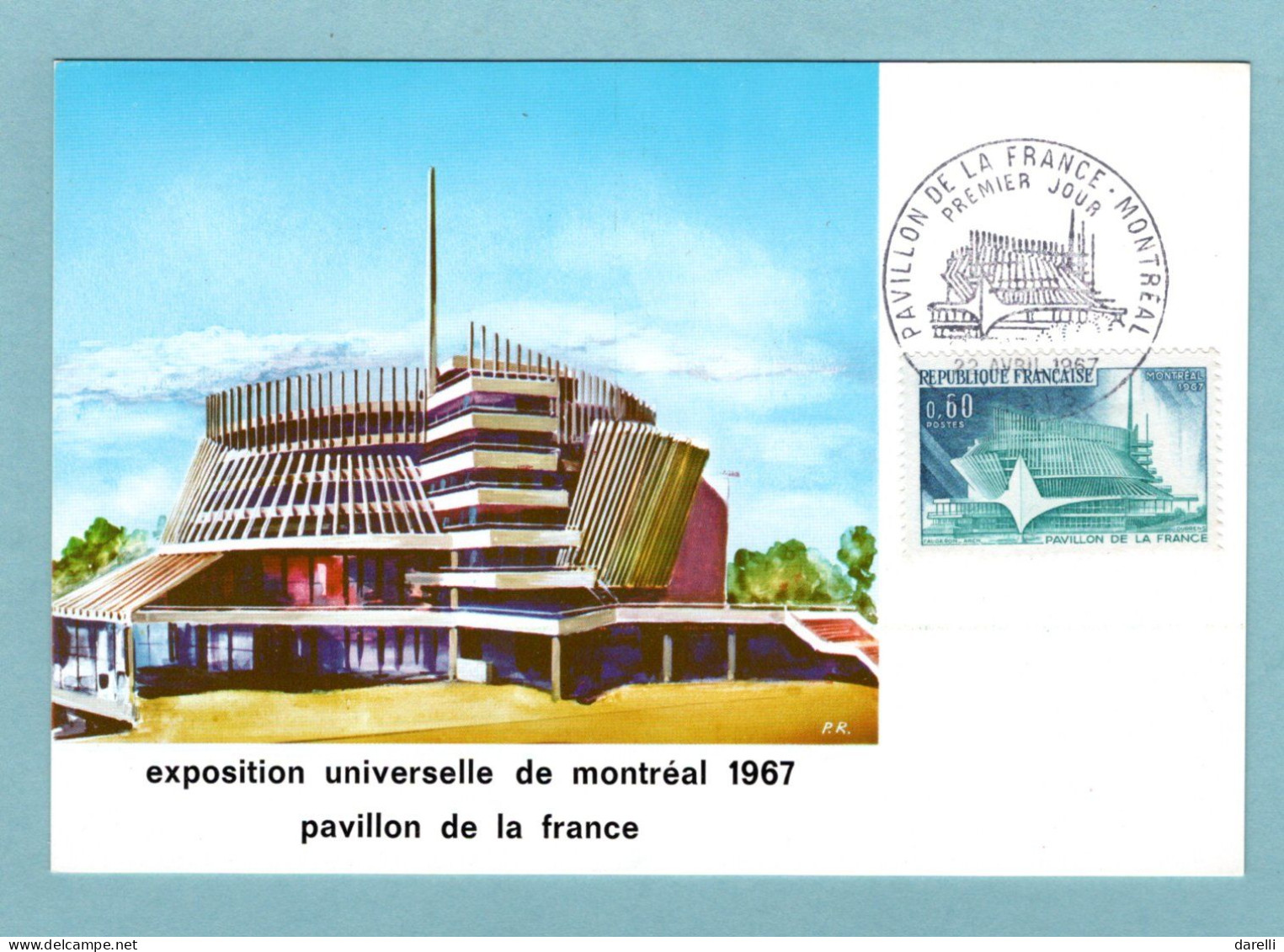 Carte Maximum 1967 - Pavillon De La France  - YT 1519  - Paris - 1960-1969