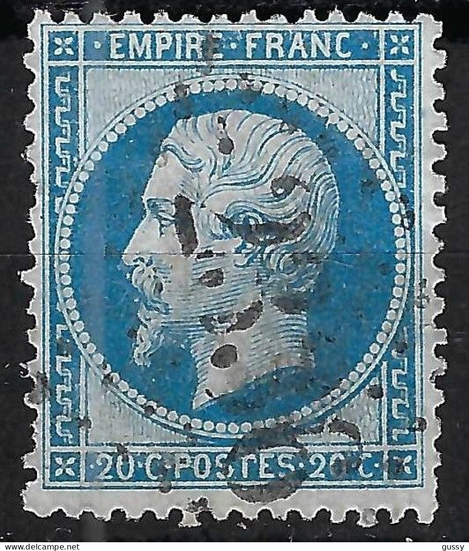 FRANCE Classique, B Obl. GC Des Villes Sur TP Isolés: GC 2336 (Metz,1) Sur Y&T 22 - 1862 Napoléon III