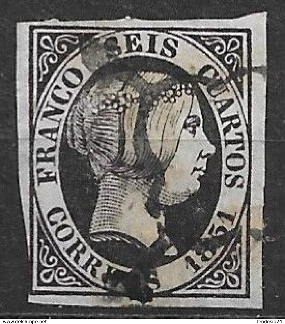 España 1851 Edifil 6 - Oblitérés