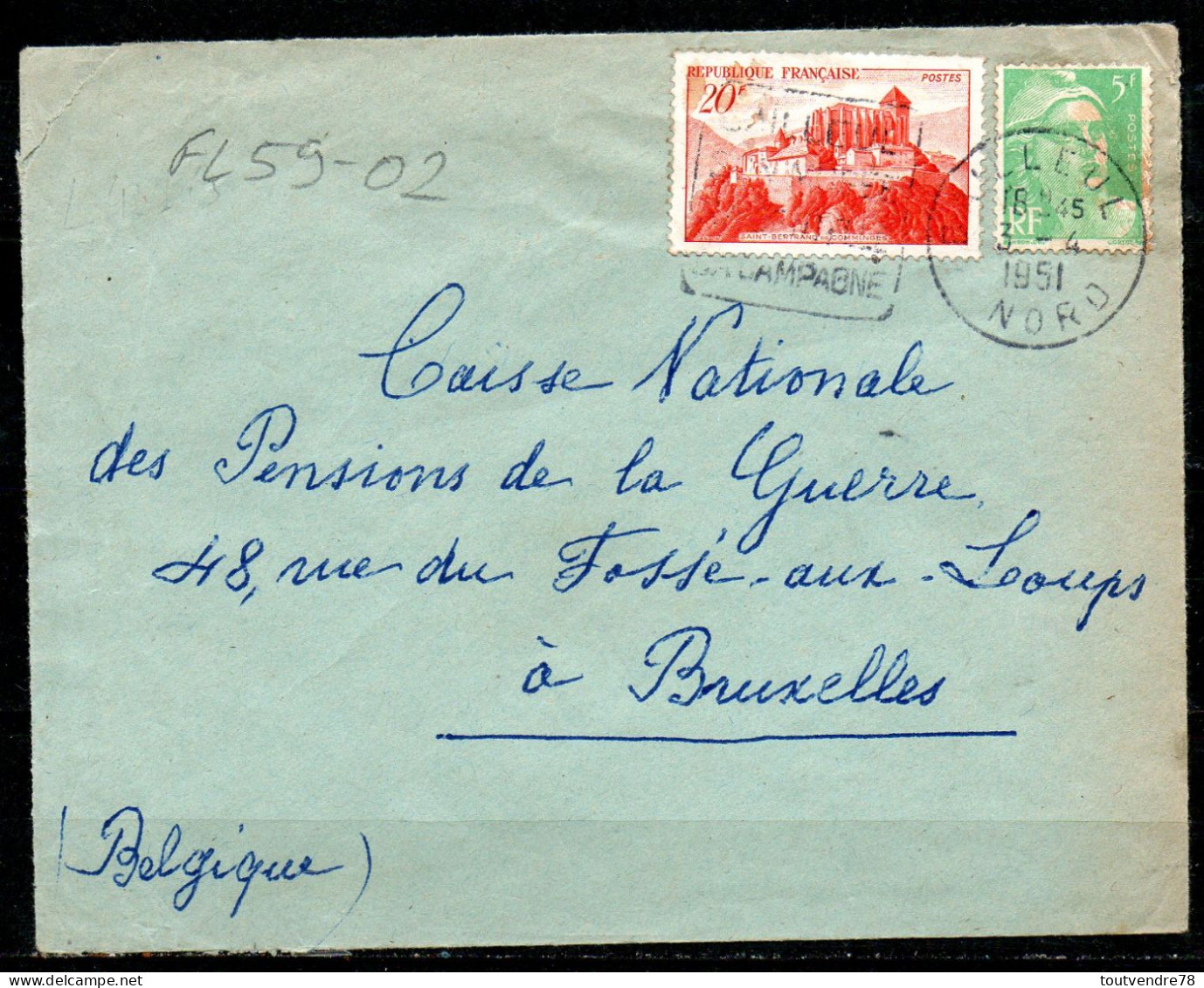 FL59-02 : Dept 59 (Nord) BAILLEUL 1951 > FG Daguin / Musée Dentelle - Mechanical Postmarks (Advertisement)