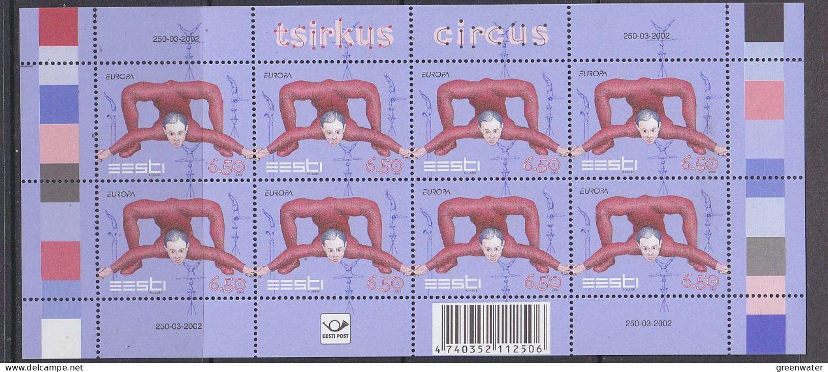 Europa Cept 2002 Estonia 1v Sheetlet ** Mnh (59916) - 2002