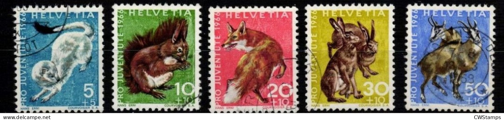 ..Zwitserland 1966 Mi 845/49 - Used Stamps