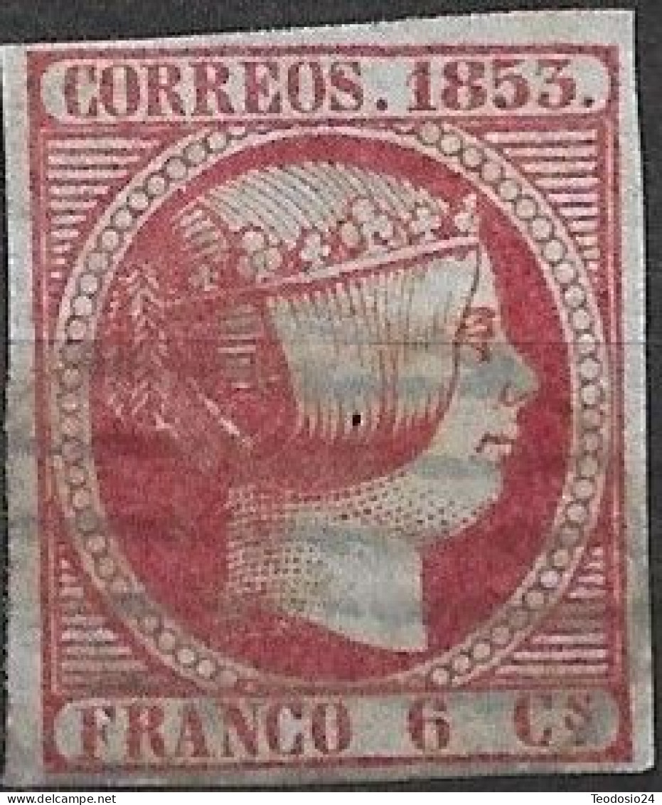 España 1853 Edifil 17 - Oblitérés