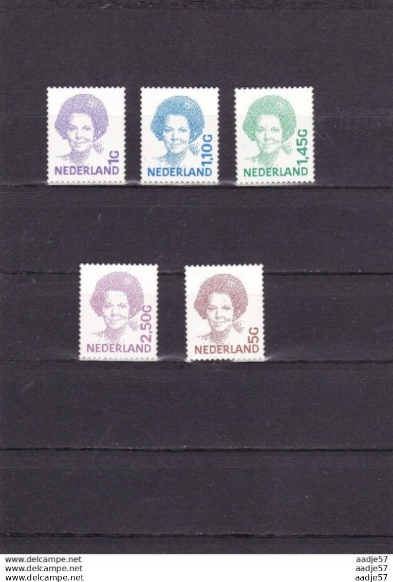 1992 Beatrix (inversie) NVPH 1491 / 1501 (V1491b T/m V1501b) Postfris/MNH/** - Unused Stamps