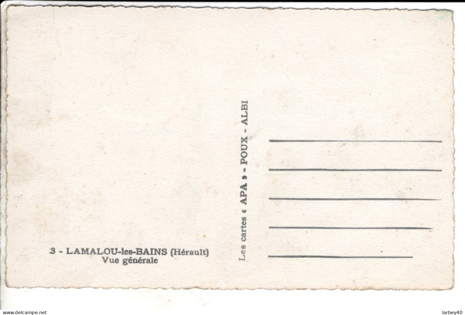 34 - Lamalou Les Bains  - Cartes Postales Ancienne - Lamalou Les Bains