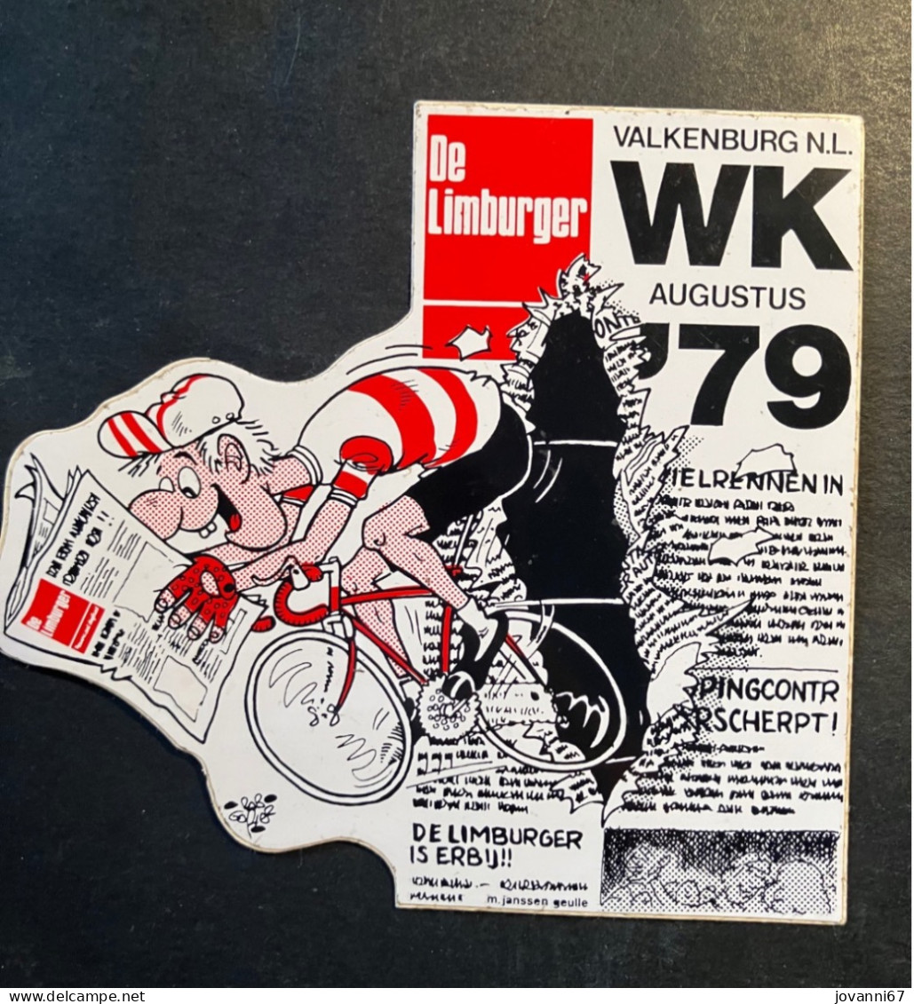 WK 1979 Valkenburg - Sticker - Cyclisme - Ciclismo -wielrennen - Cyclisme