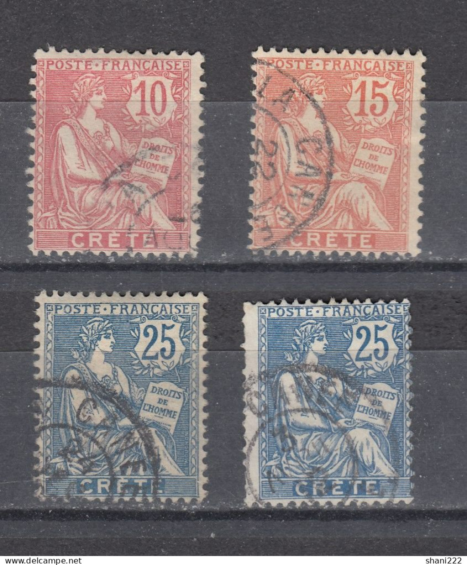 Crete 1902 - Definitives10-25c Range, Used (e-519) - Used Stamps