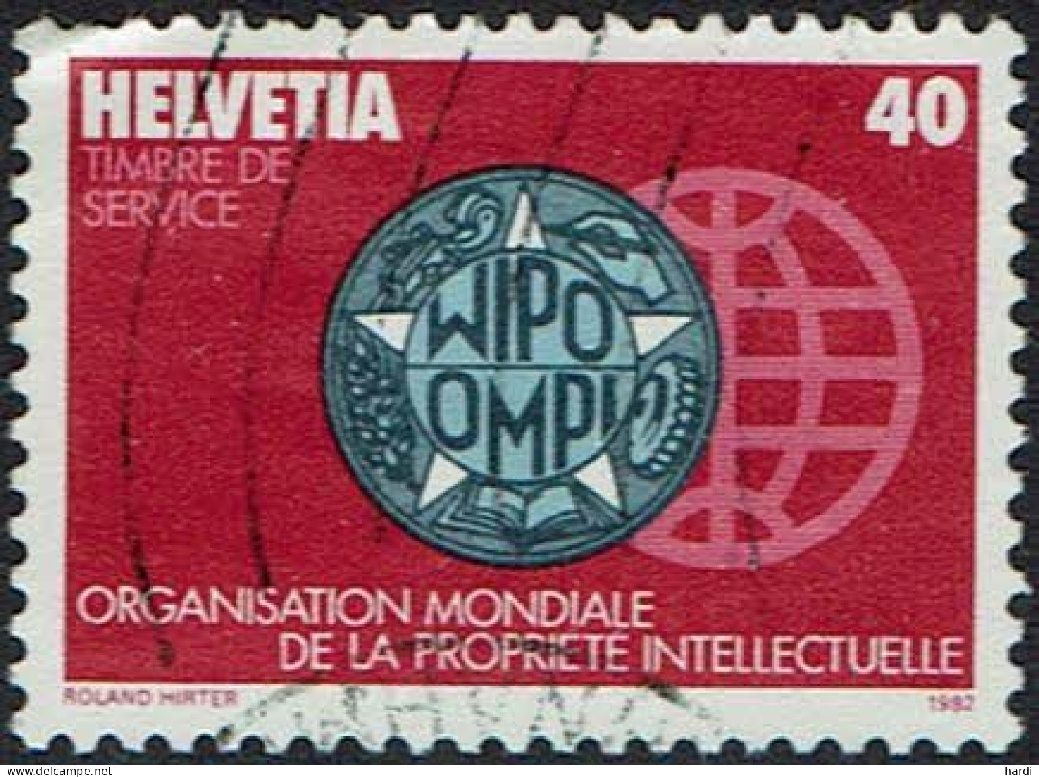 Schweiz 1982, MiNr 1, OMPI, Gestempelt - Oblitérés