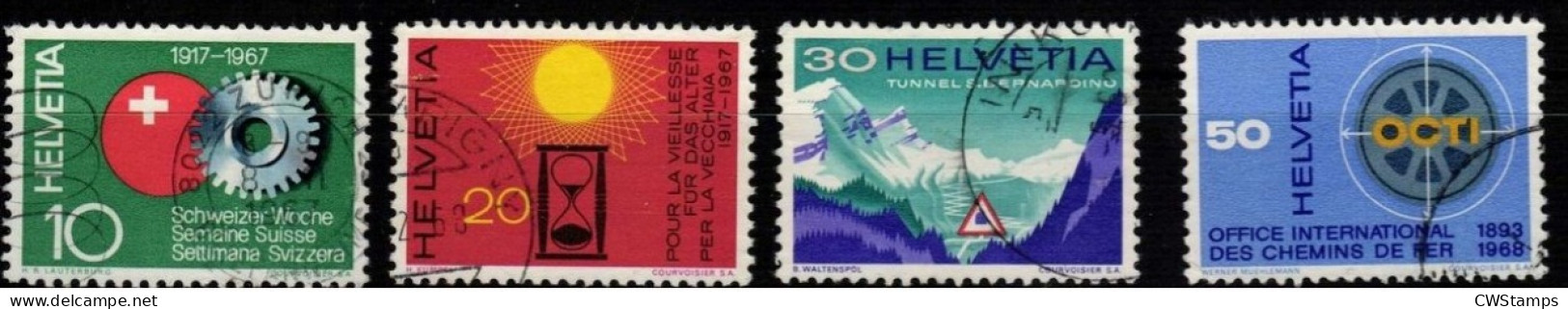 ..Zwitserland 1967 Mi 858/61 - Used Stamps