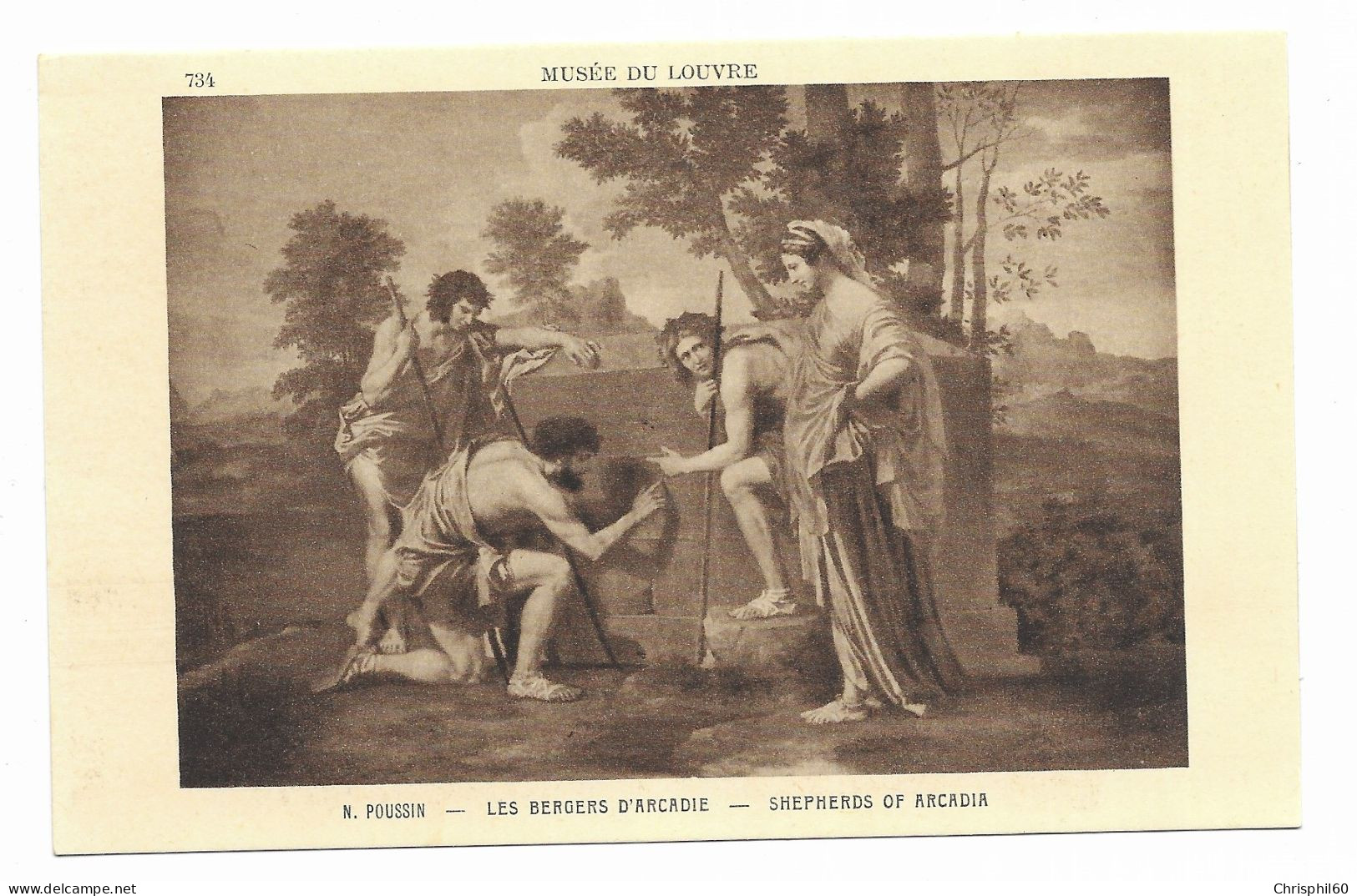 Musée Du Louvre - Les Bergers D'Arcadie - Shepherds Of Arcadia - N. Poussin - Edit. Braun - - Paintings