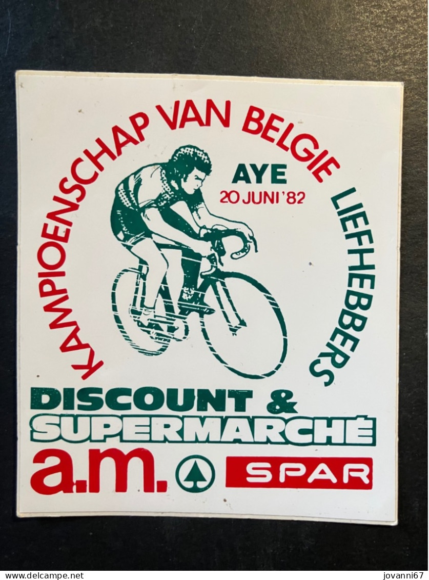 Kampioenschap België Aye - Sticker - Cyclisme - Ciclismo -wielrennen - Cycling