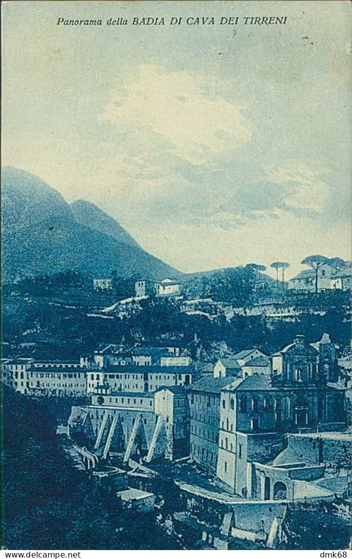 CAVA DE' TIRRENI ( SALERNO ) PANORAMA DELLA BADIA - EDIZ. NEGRI & FIGLIO - SPEDITA 1936 (20854) - Cava De' Tirreni