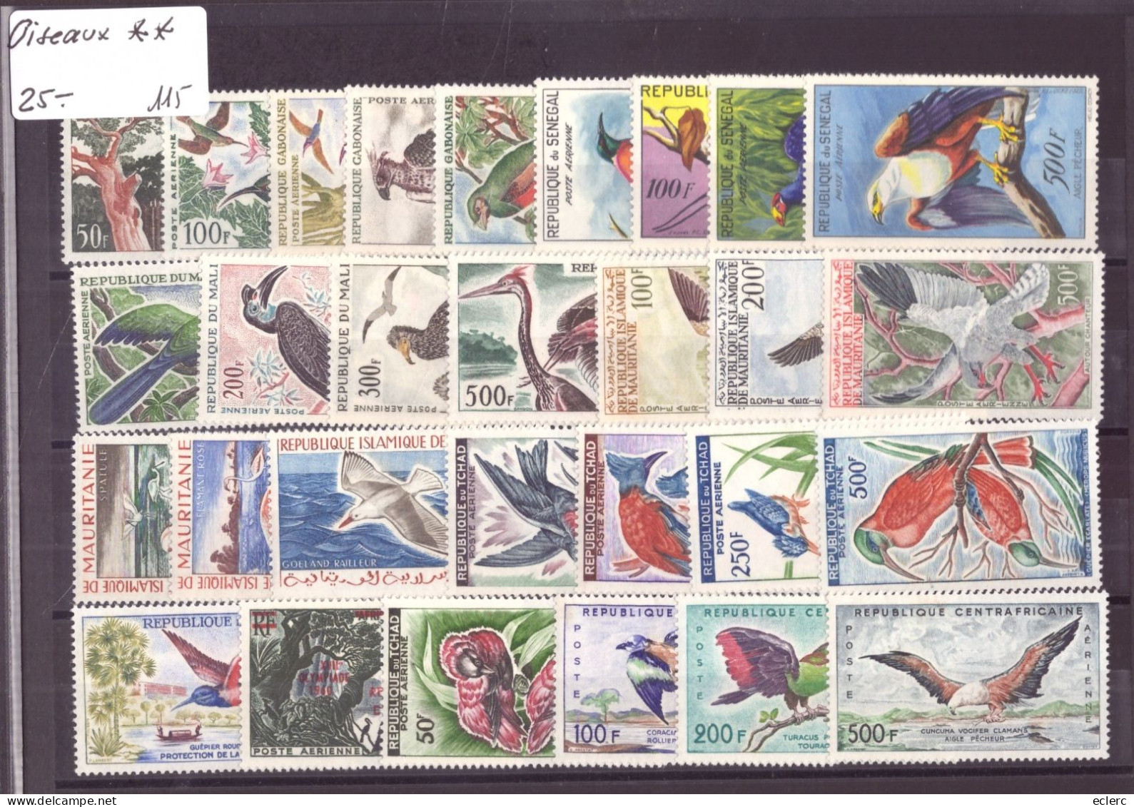 LOT DE TIMBRES " OISEAUX " " BIRDS "  NEUFS **   SANS TRACE DE CHARNIERE - TOUS EN BON ETAT - Other & Unclassified