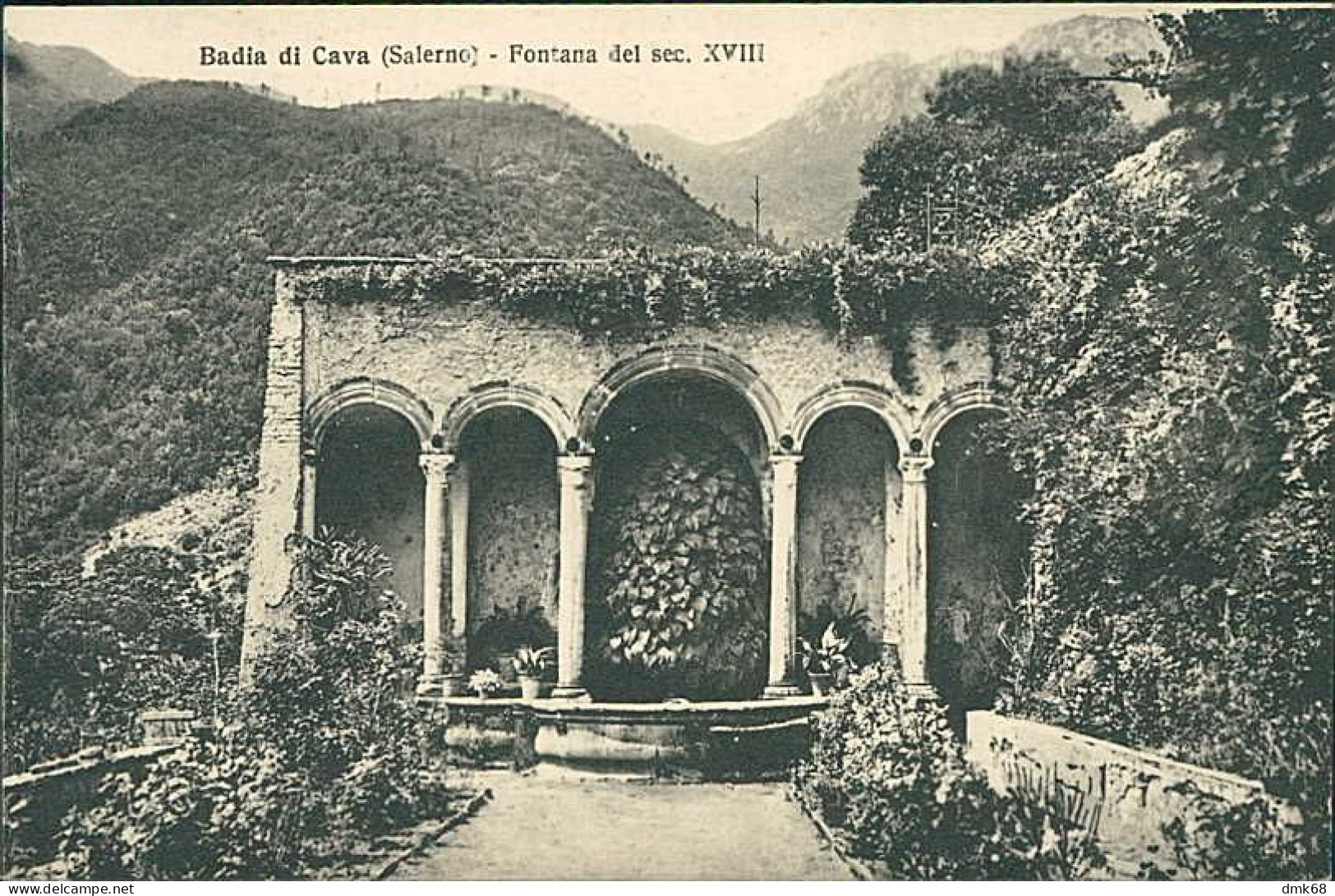 CAVA DE' TIRRENI ( SALERNO ) BADIA DI CAVA - FONTANA DEL SEC. XVIII - 1930s (20855) - Cava De' Tirreni