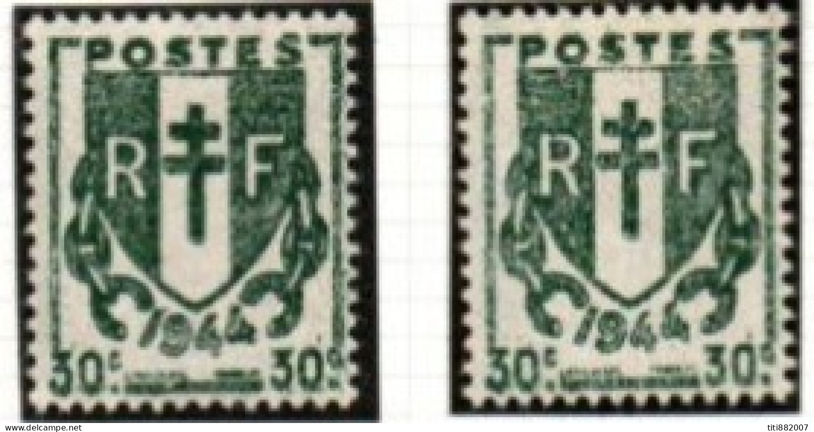 FRANCE    -   1945 .  Y&T N° 671 *.   Impressions Défectueuses - Ongebruikt