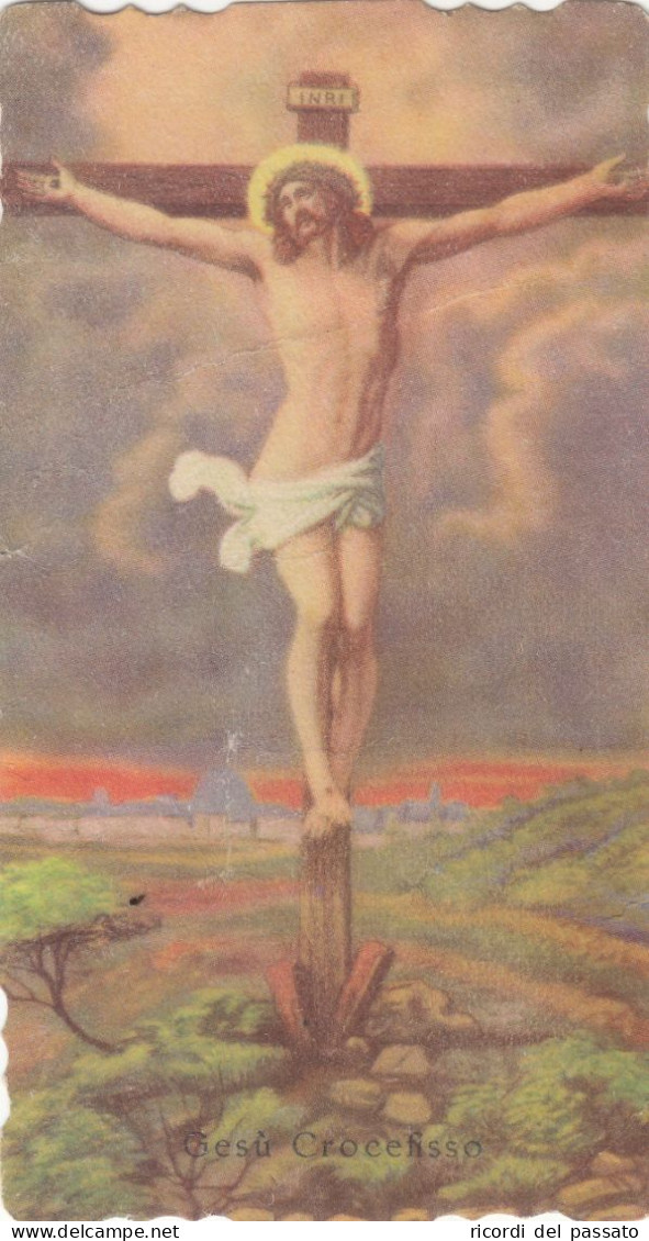 Santino Fustellato Gesu' Crocifisso - Devotion Images