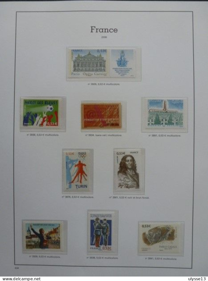Année 2006 manque 3925-3977-P3977 - Tous les timbres, les blocs, les carnets - 20% de la cote