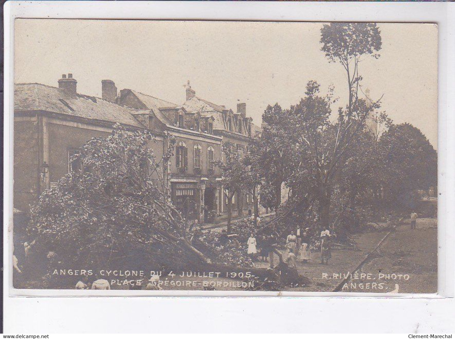 ANGERS: Cyclone Du 4 Juillet 1905, Place Grégoire-bordillon - Très Bon état - Angers