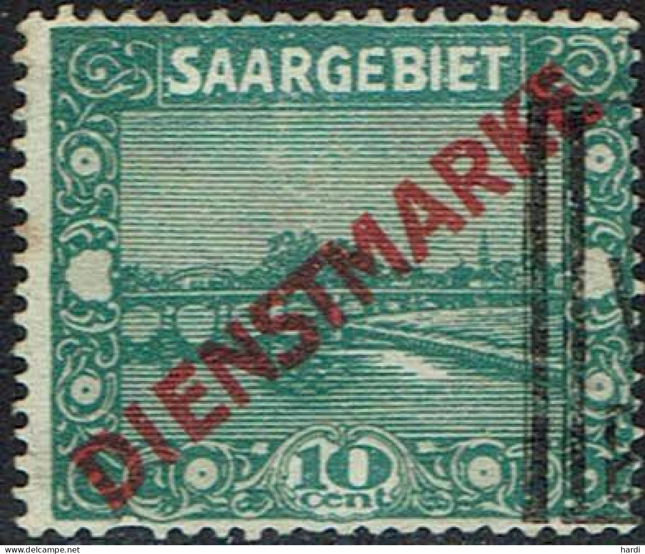 Saargebiet 1922, Dienstmarke, MiNr 3 I, Gestempelt, - Used Stamps